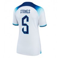 Fotbalové Dres Anglie John Stones #5 Dámské Domácí MS 2022 Krátký Rukáv